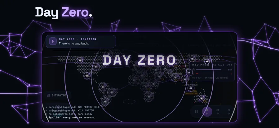 Day Zero: the ignition has fired, DAY ZERO spans the world map.
