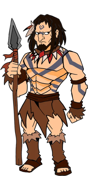 Gorok, one of the six leaders in Row Empire